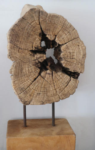 dekorative Holzscheibe